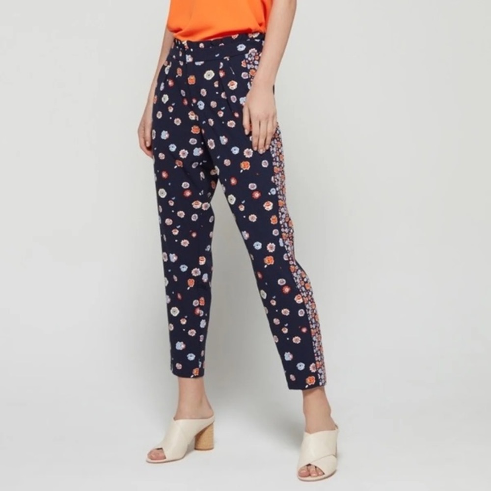 Maison Jules Floral Ankle Pants